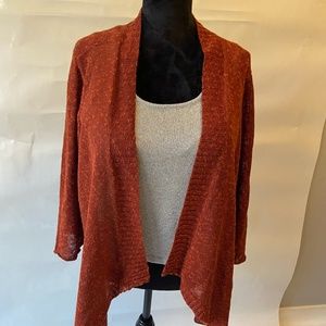 Eileen fisher Orange cardigan